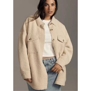 Anthropologie Good American Sherpa Shacket Size XS/0